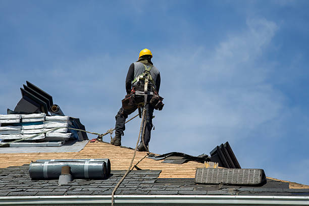 Professional Roof Replacement technician working in Clyde Park, MT